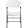 image:imageFlash Furniture Hercules Series Plastic Folding Chairs Lightweight Commercial Event Chairs with 330lb Static Weight Capacity Set of 4 WhiteWhiteGray Frame