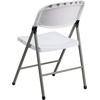 image:imageFlash Furniture Hercules Series Plastic Folding Chairs Lightweight Commercial Event Chairs with 330lb Static Weight Capacity Set of 4 WhiteWhiteGray Frame