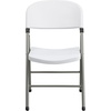 image:imageFlash Furniture Hercules Series Plastic Folding Chairs Lightweight Commercial Event Chairs with 330lb Static Weight Capacity Set of 4 WhiteWhiteGray Frame