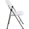 image:imageFlash Furniture Hercules Series Plastic Folding Chairs Lightweight Commercial Event Chairs with 330lb Static Weight Capacity Set of 4 WhiteWhiteGray Frame