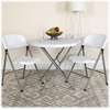 image:imageFlash Furniture Hercules Series Plastic Folding Chairs Lightweight Commercial Event Chairs with 330lb Static Weight Capacity Set of 4 WhiteWhiteGray Frame