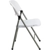 image:imageFlash Furniture Hercules Series Plastic Folding Chairs Lightweight Commercial Event Chairs with 330lb Static Weight Capacity Set of 4 WhiteWhiteGray Frame