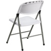 image:imageFlash Furniture Hercules Series Plastic Folding Chairs Lightweight Commercial Event Chairs with 330lb Static Weight Capacity Set of 4 WhiteWhiteGray Frame