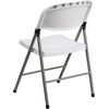 image:imageFlash Furniture Hercules Series Plastic Folding Chairs Lightweight Commercial Event Chairs with 330lb Static Weight Capacity Set of 4 WhiteWhiteGray Frame