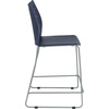 image:imageFlash Furniture Hercules Stacking Counter Height Stool with Vented Backrest and Gray Powder Coated Steel Sled Base with Integrated Footrest Commercial Portable Stool Set of 3 NavyNavy PlasticGray Frame