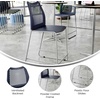 image:imageFlash Furniture Hercules Stacking Counter Height Stool with Vented Backrest and Gray Powder Coated Steel Sled Base with Integrated Footrest Commercial Portable Stool Set of 3 NavyNavy PlasticGray Frame