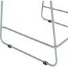image:imageFlash Furniture Hercules Stacking Counter Height Stool with Vented Backrest and Gray Powder Coated Steel Sled Base with Integrated Footrest Commercial Portable Stool Set of 3 NavyNavy PlasticGray Frame