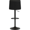 image:imageFlash Furniture Hughes Set of 2 Modern Commercial Grade Barstools  Black LeatherSoft Upholstery  Adjusts from Counter to Bar Height  MidBack  Channel StitchingBlackBlack