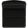 image:imageFlash Furniture Hughes Set of 2 Modern Commercial Grade Barstools  Black LeatherSoft Upholstery  Adjusts from Counter to Bar Height  MidBack  Channel StitchingBlackBlack