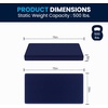 image:imageFlash Furniture Irvine LiquidResistant Memory Foam Mattress Medium Comfort Level Removable Cover with Zipper Dorm Mattress 8 Twin XL BlueTwin