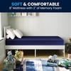 image:imageFlash Furniture Irvine LiquidResistant Memory Foam Mattress Medium Comfort Level Removable Cover with Zipper Dorm Mattress 8 Twin XL BlueTwin