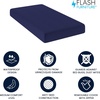 image:imageFlash Furniture Irvine LiquidResistant Memory Foam Mattress Medium Comfort Level Removable Cover with Zipper Dorm Mattress 8 Twin XL BlueTwin
