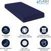 image:imageFlash Furniture Irvine LiquidResistant Memory Foam Mattress Medium Comfort Level Removable Cover with Zipper Dorm Mattress 8 Twin XL BlueTwin XL