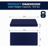 image:imageFlash Furniture Irvine LiquidResistant Memory Foam Mattress Medium Comfort Level Removable Cover with Zipper Dorm Mattress 8 Twin XL BlueTwin XL