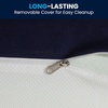 image:imageFlash Furniture Irvine LiquidResistant Memory Foam Mattress Medium Comfort Level Removable Cover with Zipper Dorm Mattress 8 Twin XL BlueTwin XL
