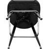 image:imageFlash Furniture James Commercial Grade Metal Barstool with Swivel Bucket Seat Vinyl Upholstered Seat Tubular Footrest Weathered BrownBlack