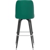 image:imageFlash Furniture James Commercial Grade Metal Barstool with Swivel Bucket Seat Vinyl Upholstered Seat Tubular Footrest Weathered BrownGreen