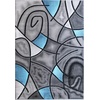 image:imageFlash Furniture Jubilee Collection Abstract Area Rug  High Pile Orange Olefin Rug  2 x 3 Area Rug  Jute Backing  Hallway Entryway Bedroom Living RoomBlue