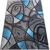 image:imageFlash Furniture Jubilee Collection Abstract Area Rug  High Pile Orange Olefin Rug  2 x 3 Area Rug  Jute Backing  Hallway Entryway Bedroom Living RoomBlue