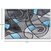 image:imageFlash Furniture Jubilee Collection Abstract Area Rug  High Pile Orange Olefin Rug  2 x 3 Area Rug  Jute Backing  Hallway Entryway Bedroom Living RoomBlue