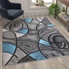 image:imageFlash Furniture Jubilee Collection Abstract Area Rug  High Pile Orange Olefin Rug  2 x 3 Area Rug  Jute Backing  Hallway Entryway Bedroom Living RoomBlue