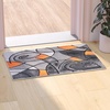 image:imageFlash Furniture Jubilee Collection Abstract Area Rug  High Pile Orange Olefin Rug  2 x 3 Area Rug  Jute Backing  Hallway Entryway Bedroom Living RoomOrange