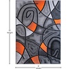 image:imageFlash Furniture Jubilee Collection Abstract Area Rug  High Pile Orange Olefin Rug  2 x 3 Area Rug  Jute Backing  Hallway Entryway Bedroom Living RoomOrange