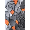 image:imageFlash Furniture Jubilee Collection Abstract Area Rug  High Pile Orange Olefin Rug  2 x 3 Area Rug  Jute Backing  Hallway Entryway Bedroom Living RoomOrange