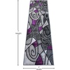 image:imageFlash Furniture Jubilee Collection Abstract Area Rug  High Pile Orange Olefin Rug  2 x 3 Area Rug  Jute Backing  Hallway Entryway Bedroom Living RoomPurple