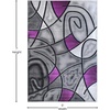 image:imageFlash Furniture Jubilee Collection Abstract Area Rug  High Pile Orange Olefin Rug  2 x 3 Area Rug  Jute Backing  Hallway Entryway Bedroom Living RoomPurple