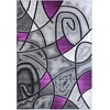 image:imageFlash Furniture Jubilee Collection Abstract Area Rug  High Pile Orange Olefin Rug  2 x 3 Area Rug  Jute Backing  Hallway Entryway Bedroom Living RoomPurple
