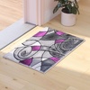 image:imageFlash Furniture Jubilee Collection Abstract Area Rug  High Pile Orange Olefin Rug  2 x 3 Area Rug  Jute Backing  Hallway Entryway Bedroom Living RoomPurple