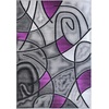 image:imageFlash Furniture Jubilee Collection Abstract Area Rug  High Pile Orange Olefin Rug  2 x 3 Area Rug  Jute Backing  Hallway Entryway Bedroom Living RoomPurple