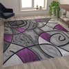 image:imageFlash Furniture Jubilee Collection Abstract Area Rug  High Pile Orange Olefin Rug  2 x 3 Area Rug  Jute Backing  Hallway Entryway Bedroom Living RoomPurple