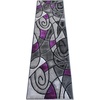 image:imageFlash Furniture Jubilee Collection Abstract Area Rug  High Pile Orange Olefin Rug  2 x 3 Area Rug  Jute Backing  Hallway Entryway Bedroom Living RoomPurple