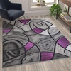image:imageFlash Furniture Jubilee Collection Abstract Area Rug  High Pile Orange Olefin Rug  2 x 3 Area Rug  Jute Backing  Hallway Entryway Bedroom Living RoomPurple