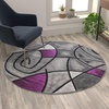 image:imageFlash Furniture Jubilee Collection Abstract Area Rug  High Pile Orange Olefin Rug  2 x 3 Area Rug  Jute Backing  Hallway Entryway Bedroom Living RoomPurple