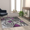image:imageFlash Furniture Jubilee Collection Abstract Area Rug  High Pile Orange Olefin Rug  2 x 3 Area Rug  Jute Backing  Hallway Entryway Bedroom Living RoomPurple