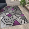 image:imageFlash Furniture Jubilee Collection Abstract Area Rug  High Pile Orange Olefin Rug  2 x 3 Area Rug  Jute Backing  Hallway Entryway Bedroom Living RoomPurple