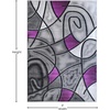image:imageFlash Furniture Jubilee Collection Abstract Area Rug  High Pile Orange Olefin Rug  2 x 3 Area Rug  Jute Backing  Hallway Entryway Bedroom Living RoomPurple