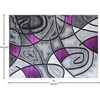 image:imageFlash Furniture Jubilee Collection Abstract Area Rug  High Pile Orange Olefin Rug  2 x 3 Area Rug  Jute Backing  Hallway Entryway Bedroom Living RoomPurple