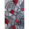 image:imageFlash Furniture Jubilee Collection Abstract Area Rug  High Pile Orange Olefin Rug  2 x 3 Area Rug  Jute Backing  Hallway Entryway Bedroom Living RoomRed