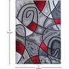 image:imageFlash Furniture Jubilee Collection Abstract Area Rug  High Pile Orange Olefin Rug  2 x 3 Area Rug  Jute Backing  Hallway Entryway Bedroom Living RoomRed