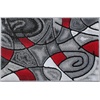 image:imageFlash Furniture Jubilee Collection Abstract Area Rug  High Pile Orange Olefin Rug  2 x 3 Area Rug  Jute Backing  Hallway Entryway Bedroom Living RoomRed