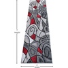 image:imageFlash Furniture Jubilee Collection Abstract Area Rug  High Pile Orange Olefin Rug  2 x 3 Area Rug  Jute Backing  Hallway Entryway Bedroom Living RoomRed