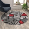 image:imageFlash Furniture Jubilee Collection Abstract Area Rug  High Pile Orange Olefin Rug  2 x 3 Area Rug  Jute Backing  Hallway Entryway Bedroom Living RoomRed
