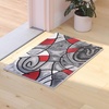 image:imageFlash Furniture Jubilee Collection Abstract Area Rug  High Pile Orange Olefin Rug  2 x 3 Area Rug  Jute Backing  Hallway Entryway Bedroom Living RoomRed