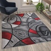 image:imageFlash Furniture Jubilee Collection Abstract Area Rug  High Pile Orange Olefin Rug  2 x 3 Area Rug  Jute Backing  Hallway Entryway Bedroom Living RoomRed