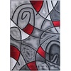 image:imageFlash Furniture Jubilee Collection Abstract Area Rug  High Pile Orange Olefin Rug  2 x 3 Area Rug  Jute Backing  Hallway Entryway Bedroom Living RoomRed