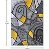 image:imageFlash Furniture Jubilee Collection Abstract Area Rug  High Pile Orange Olefin Rug  2 x 3 Area Rug  Jute Backing  Hallway Entryway Bedroom Living RoomYellow